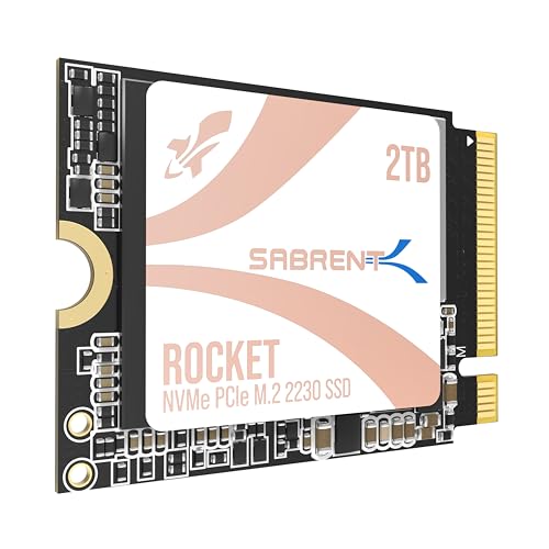 SABRENT SSD NVMe 2To Rocket Q4 2230 NVMe 4.0, Alto Rendimiento Dispositivo SSD 2To PCIe 4.0 M.2 2230 Compatible con Steam Deck, ASUS Rog Ally, Mini PC (SB-213Q-2TB)